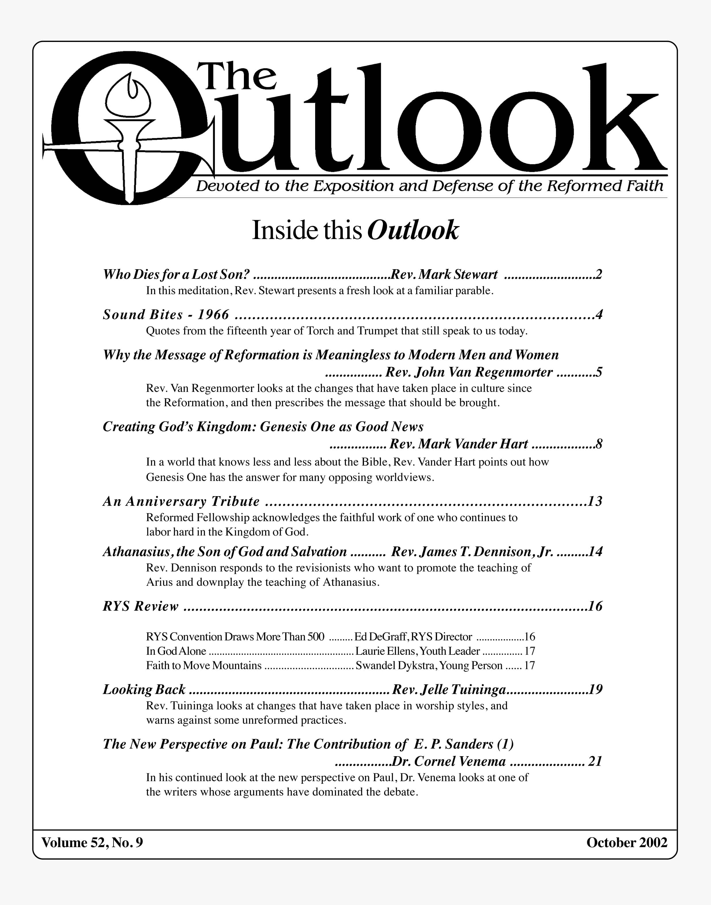 2002-09-Oct Outlook Digital - Volume 52 Issue 9 2002-09-Oct Outlook Digital - Volume 52 Issue 9