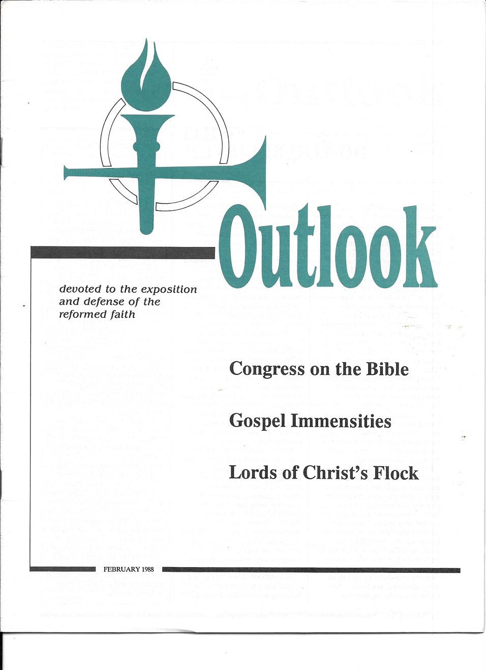 1988-02 February Outlook Digital - Volume 38, Issue 2