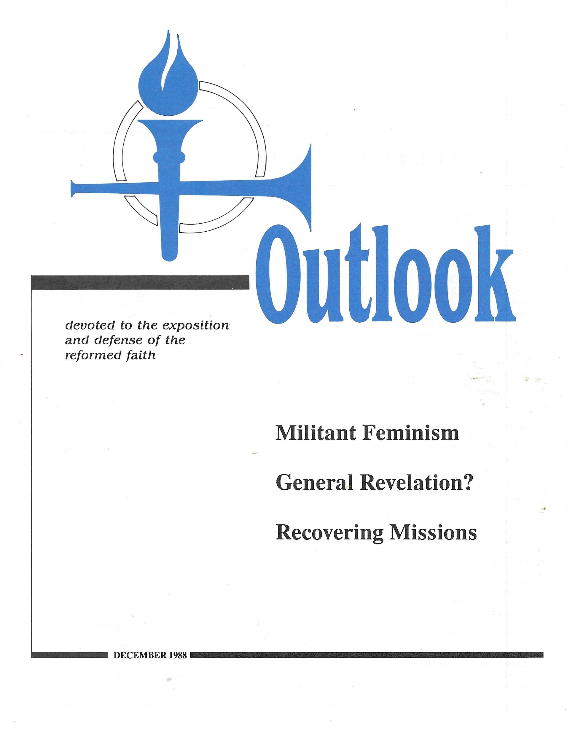 1988-11 December Outlook Digital - Volume 38, Issue 11