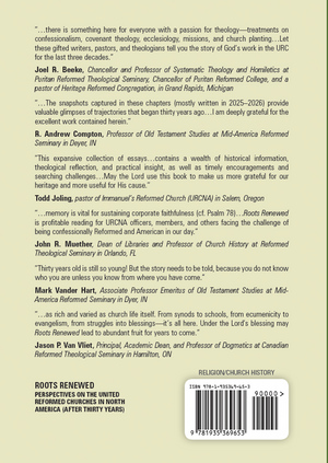 **PRE-ORDER** Roots Renewed: Perspectives on the United Reformed Churches in North America (After Thirty Years)